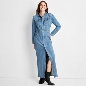 NWT Universal Thread Blue Denim Dress